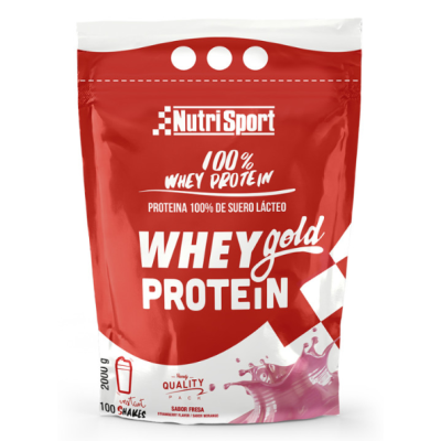 Whey Gold Protein 2000g Fresa - Alta Calidad