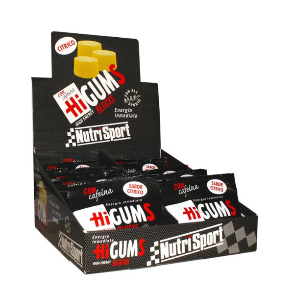 GOMINOLAS HIGUMS CON CAFEINA 20 BOLSAS CITRICOS