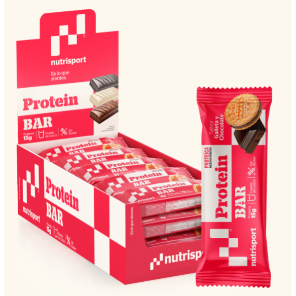 BARRITAS PROTEICA 24 UD GALLETA CHOCOLATE 33 GR