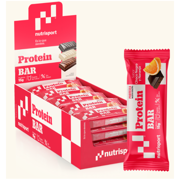 BARRITAS PROTEICA 24 UD DARK CHOCO NARANJA 33%