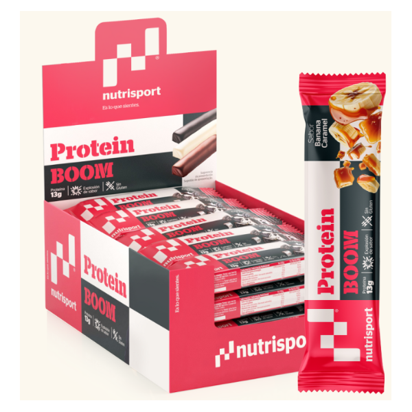 BARRITAS PROTEIN BOOM BANANA CARAMEL 24 UD