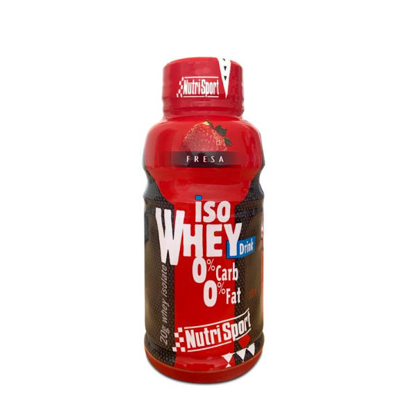 ISO WHEY DRINK PROTEIN 12 BOTELLAS DE 330 ML FRESA