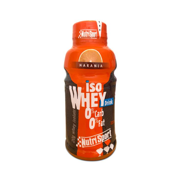 ISO WHEY DRINK PROTEIN 12 BOTELLAS DE 330 ML NARANJA