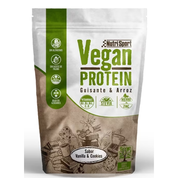 VEGAN PROTEIN VAINILLA Y COOKIES 468 GR