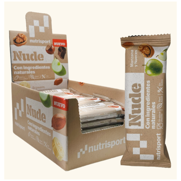 NUDE ENERGY BAR MANZANA NUECES CAJA 24 BARRITAS
