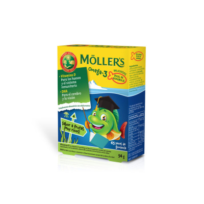 Mollers Gominolas Omega 3 - 45 Cápsulas
