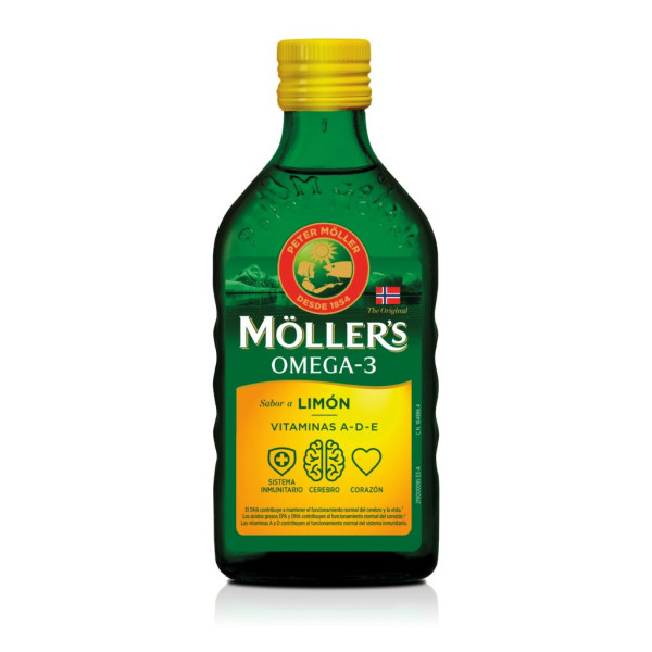 MOLLERS ACEITE HIGADO BACALAO LIMON 250 ML