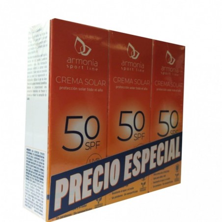 PACK CREMA SOLAR SPORT LINE FPS 50 3 UDS 50ML