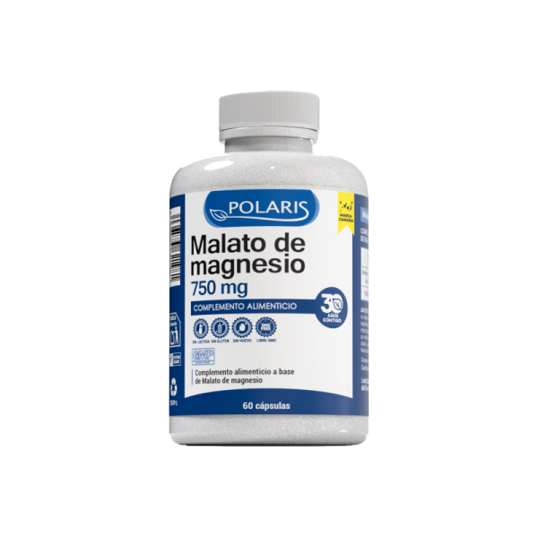 MALATO MAGNESIO 750MG 60 CAPS POLARIS (4) (C.N. 224547.1)