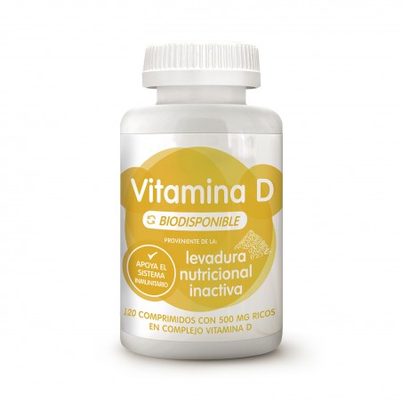LEVADURA NUTRICIONAL VIT. D BIO 500 MG 120 COMP