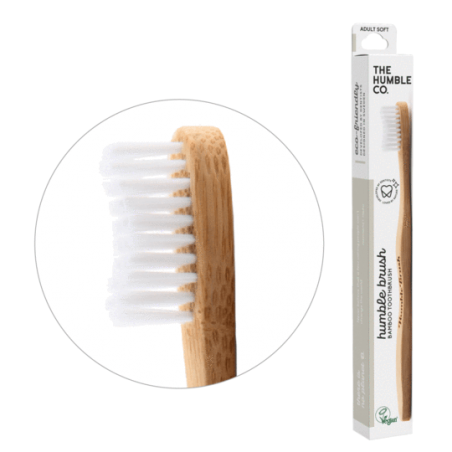 CEPILLO DIENTES BAMBU ADULTO SUAVE BLANCO