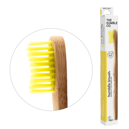 CEPILLO DIENTES BAMBU ADULTO SUAVE AMARILLO