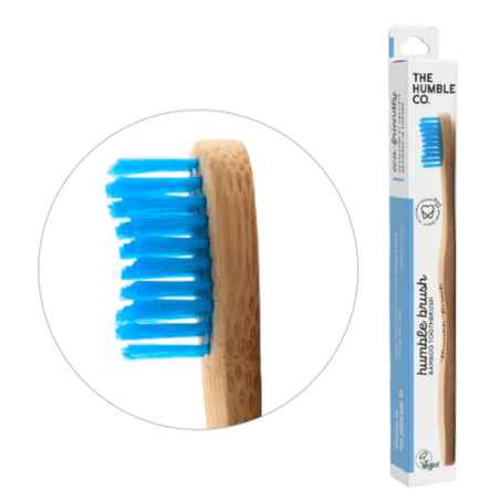 CEPILLO DIENTES BAMBU ADULTO MEDIO AZUL