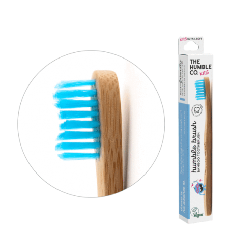 CEPILLO DIENTES BAMBU INFANTIL ULTRA SUAVE AZUL
