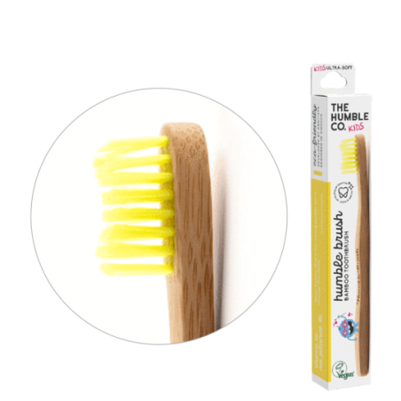 CEPILLO DIENTES BAMBU INFANTIL ULTRA SUAVE AMARILL