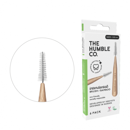 CEPILLO INTERDENTAL BAMBU TALLA 5 VERDE 6 UDS